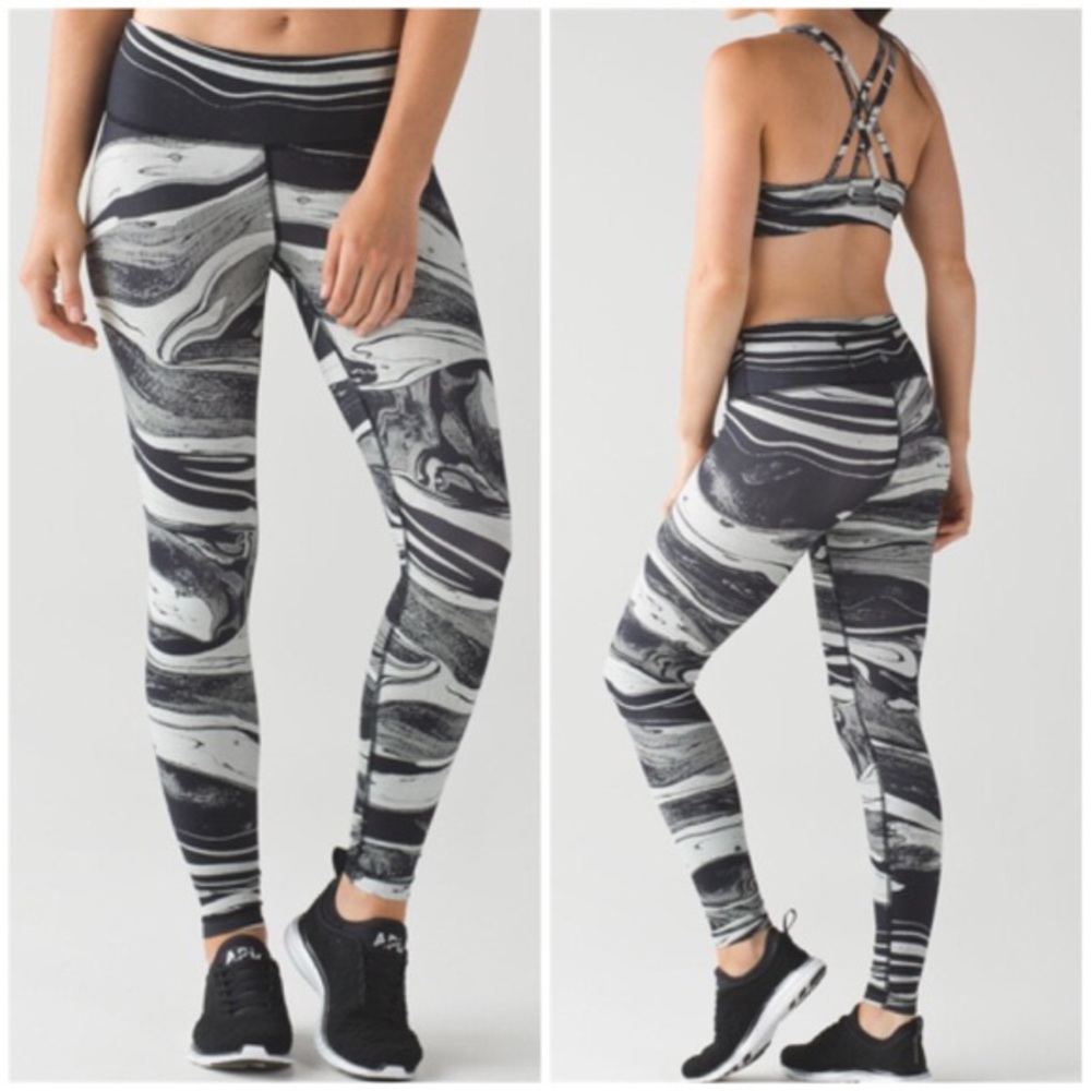 Lululemon Marble Speed Wunder Leggings